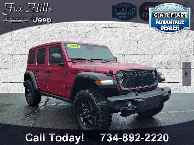 2024 Jeep Wrangler 4-Door Willys 4x4 2024 Jeep Wrangler 4-Door Willys 4x4