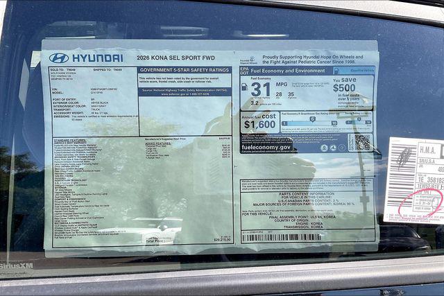 New 2026 Hyundai Kona For Sale in Olive Branch, MS
