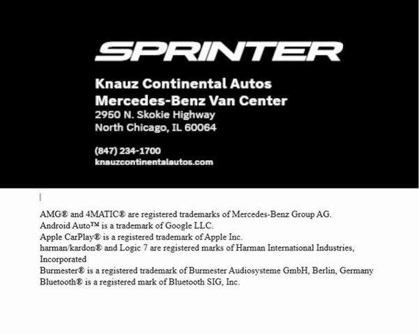 2024 Mercedes-Benz Sprinter 3500XD High Roof 4-Cyl Diesel HO