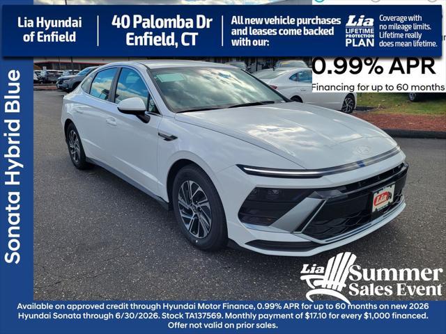 2026 Hyundai Sonata Hybrid Blue for sale in ENFIELD, CT