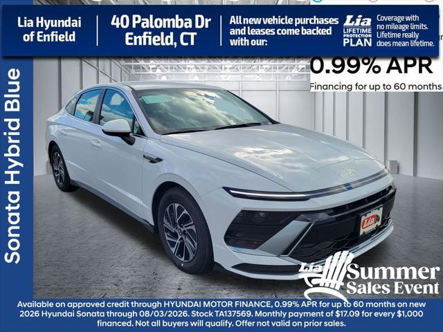 2026 Hyundai Sonata Hybrid Blue for sale in ENFIELD, CT