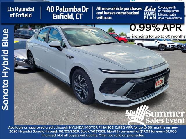 2026 Hyundai Sonata Hybrid Blue for sale in ENFIELD, CT