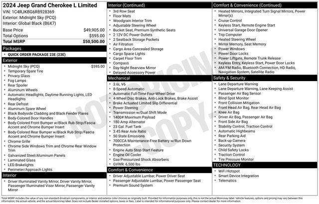 2024 Jeep Grand Cherokee L Limited 4x4