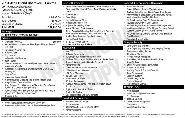 2024 Jeep Grand Cherokee L Limited 4x4