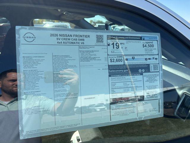 2026 Nissan Frontier Crew Cab SV 4x4