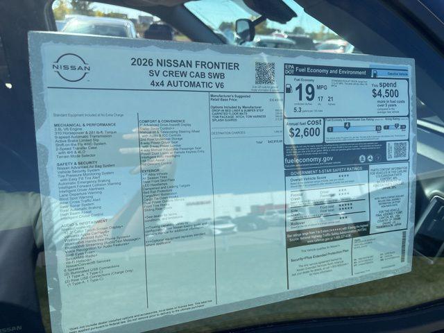 2026 Nissan Frontier Crew Cab SV 4x4