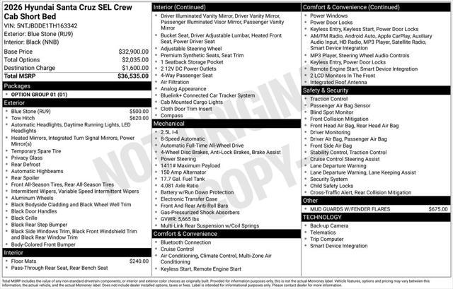 2026 Hyundai Santa Cruz SEL
