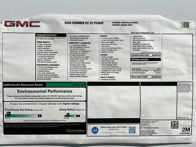 2026 GMC HUMMER EV 2X 4WD