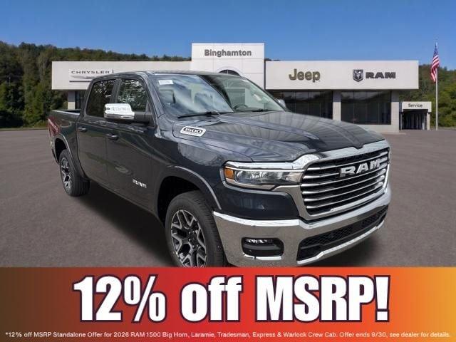 2026 Ram 1500 Laramie Crew Cab 4x4 57 Box for sale in Binghamton, NY