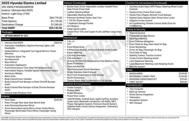 2025 Hyundai Elantra Limited