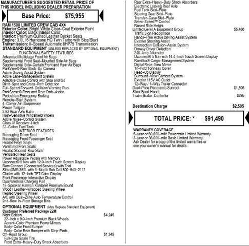 2026 RAM Ram 1500 RAM 1500 LIMITED CREW CAB 4X4 57 BOX