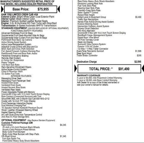 2026 RAM Ram 1500 RAM 1500 LIMITED CREW CAB 4X4 57 BOX