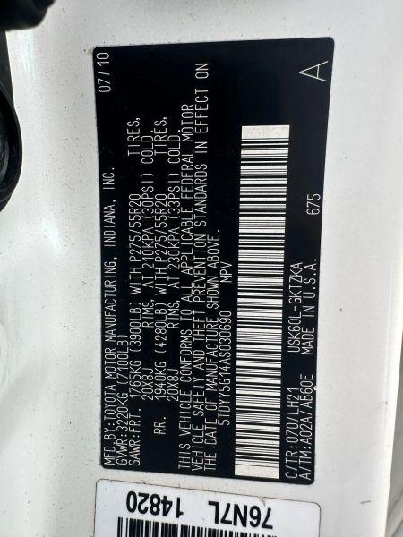 2010 Toyota Sequoia Platinum 5.7L V8
