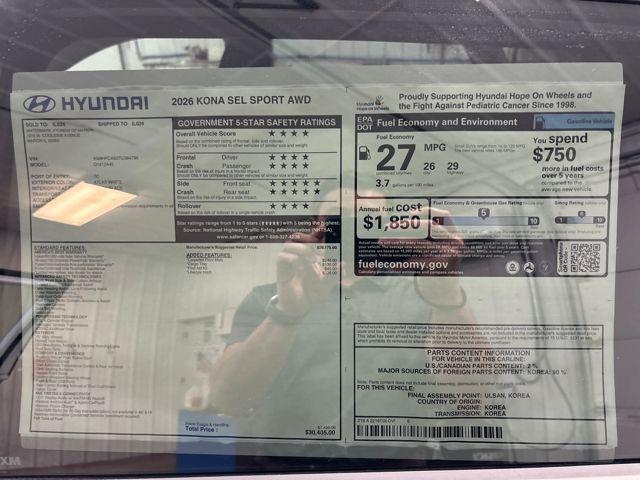 2026 Hyundai Kona SEL Sport