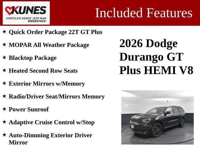 2026 Dodge Durango DURANGO GT PLUS AWD HEMI V8 2026 Dodge Durango DURANGO GT PLUS AWD HEMI V8