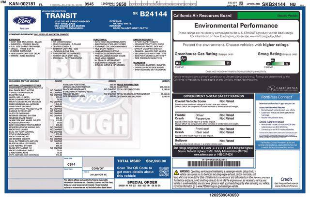 2025 Ford E-Transit-350 Cargo Base for sale in Clearwater, FL