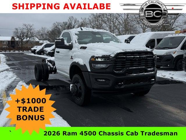 2026 RAM Ram 4500 Chassis Cab RAM 4500 TRADESMAN CHASSIS REGULAR CAB 4X4 84 CA 2026 RAM Ram 4500 Chassis Cab RAM 4500 TRADESMAN CHASSIS REGULAR CAB 4X4 84 CA