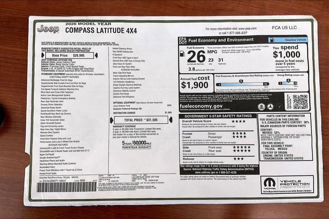 2026 Jeep Compass Latitude