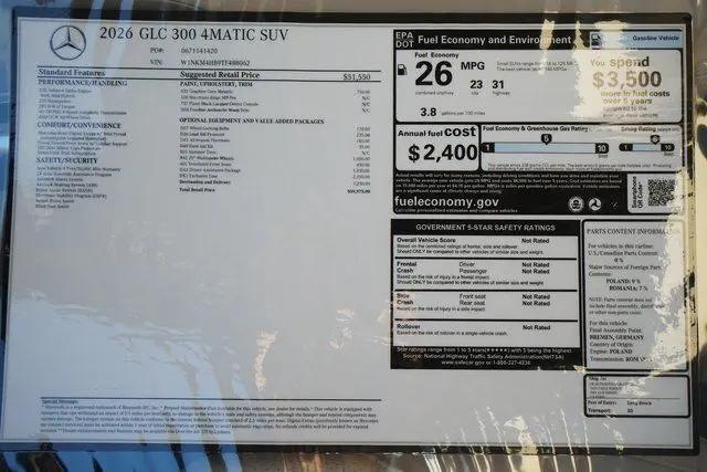 2026 Mercedes-Benz GLC GLC 300