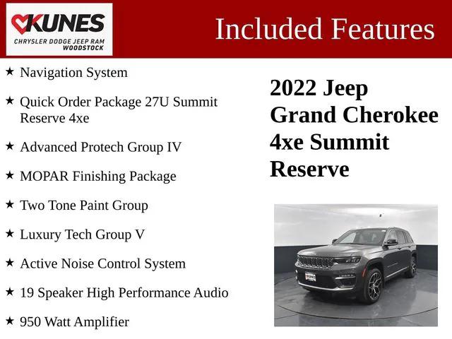 2022 Jeep Grand Cherokee 4xe Summit Reserve 4x4 2022 Jeep Grand Cherokee 4xe Summit Reserve 4x4