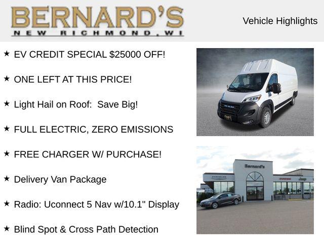 2024 RAM ProMaster 3500 Delivery Van BEV Tradesman