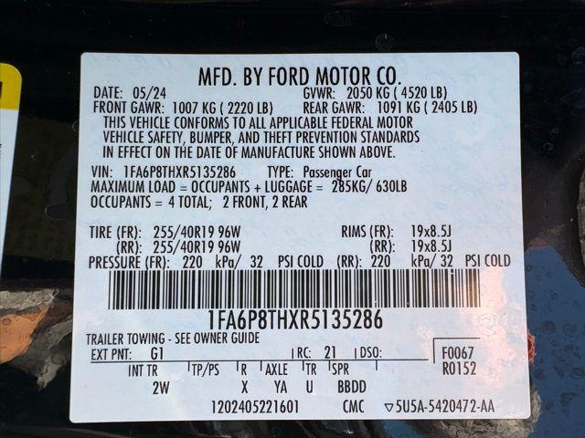 2024 Ford Mustang EcoBoost Fastback