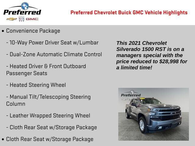 2021 Chevrolet Silverado 1500 4WD Crew Cab Short Bed RST 2021 Chevrolet Silverado 1500 4WD Crew Cab Short Bed RST