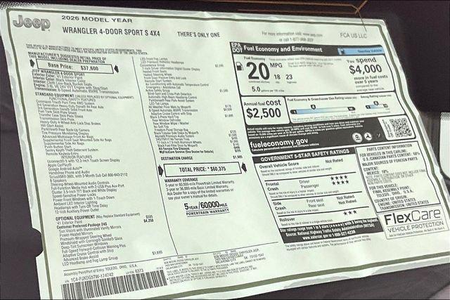2026 Jeep Wrangler Sport S