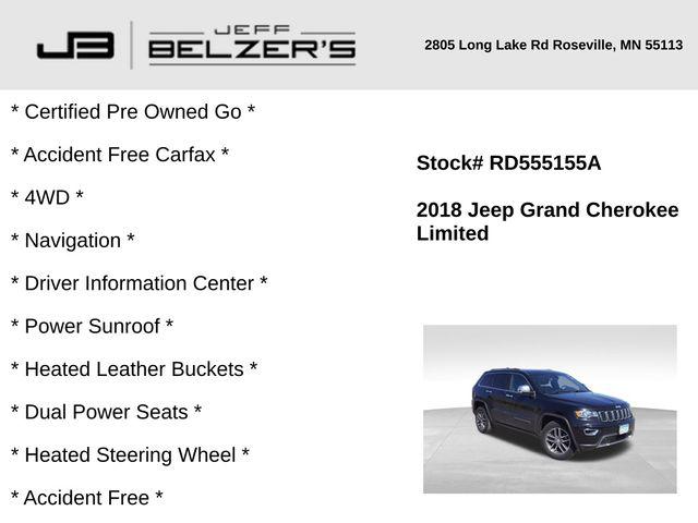 2018 Jeep Grand Cherokee Limited 4x4 2018 Jeep Grand Cherokee Limited 4x4