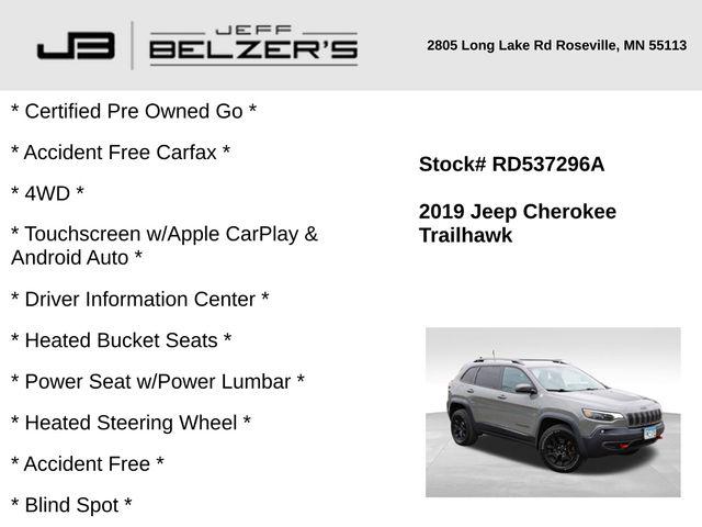 2019 Jeep Cherokee Trailhawk 4x4 2019 Jeep Cherokee Trailhawk 4x4