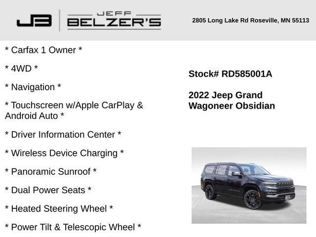 2022 Wagoneer Grand Wagoneer Series II Obsidian 4x4 2022 Wagoneer Grand Wagoneer Series II Obsidian 4x4