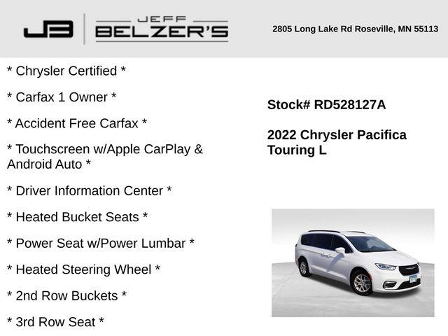 2022 Chrysler Pacifica Touring L 2022 Chrysler Pacifica Touring L