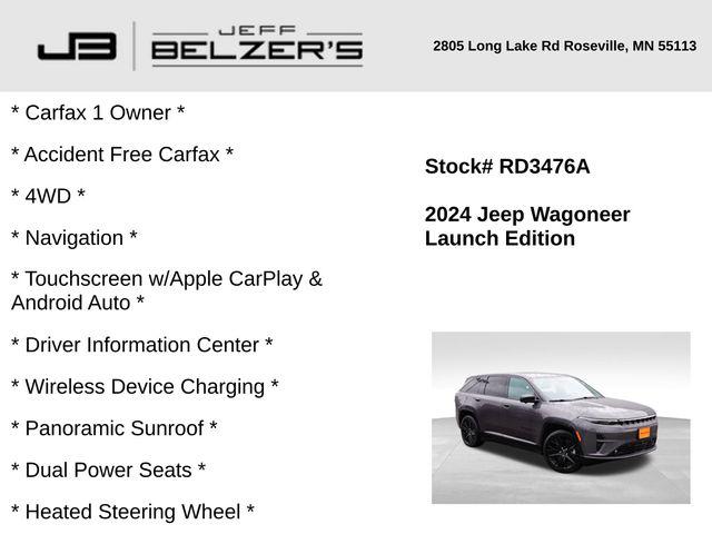 2024 Wagoneer Wagoneer S Launch Edition 2024 Wagoneer Wagoneer S Launch Edition