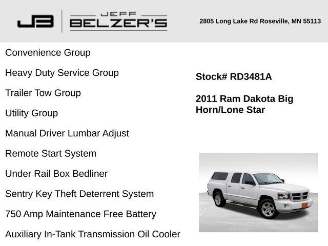 2011 RAM Dakota Bighorn/Lonestar 2011 RAM Dakota Bighorn/Lonestar