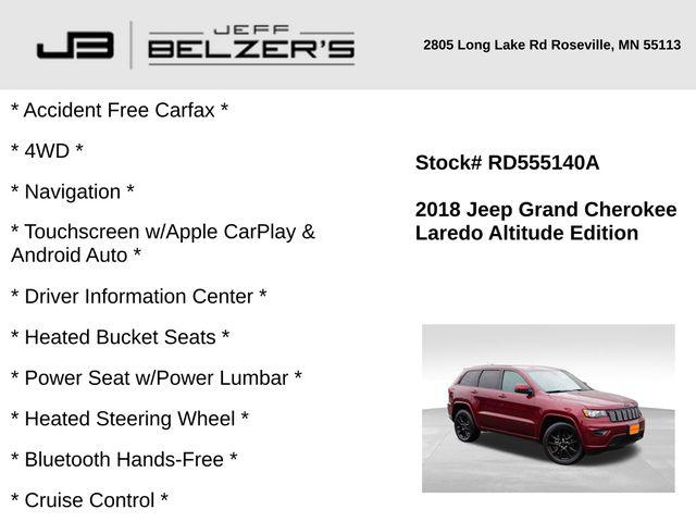 2018 Jeep Grand Cherokee Altitude 4x4 2018 Jeep Grand Cherokee Altitude 4x4