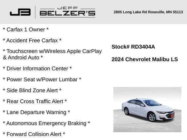 2024 Chevrolet Malibu FWD 1FL 2024 Chevrolet Malibu FWD 1FL