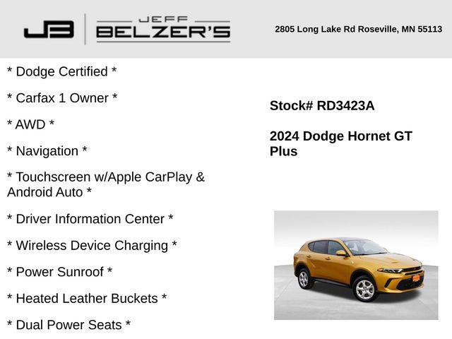 2024 Dodge Hornet GT Plus AWD 2024 Dodge Hornet GT Plus AWD