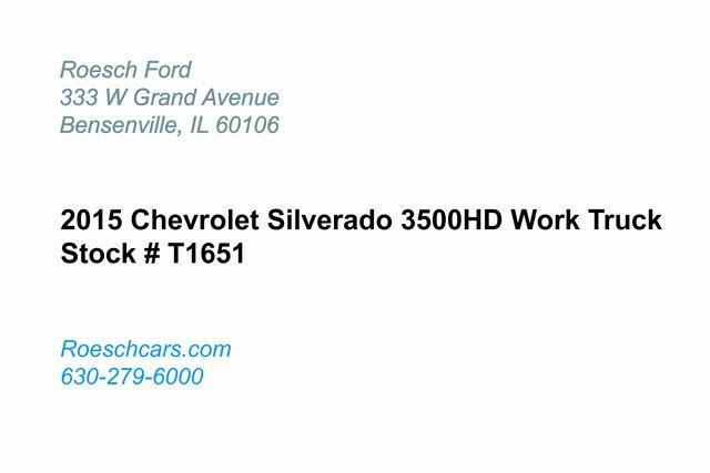 2015 Chevrolet Silverado 3500HD Chassis WT 2015 Chevrolet Silverado 3500HD Chassis WT