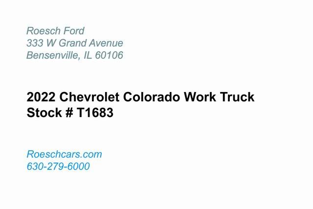 2022 Chevrolet Colorado 4WD Crew Cab Long Box WT 2022 Chevrolet Colorado 4WD Crew Cab Long Box WT