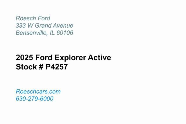 2025 Ford Explorer Active 2025 Ford Explorer Active