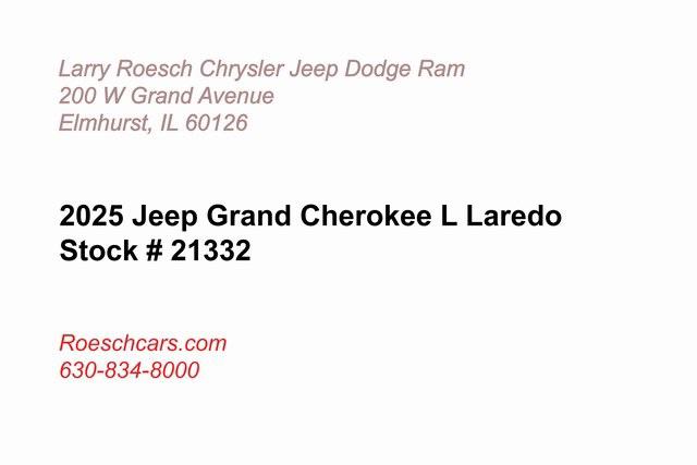 2025 Jeep Grand Cherokee GRAND CHEROKEE L LAREDO X 4X4