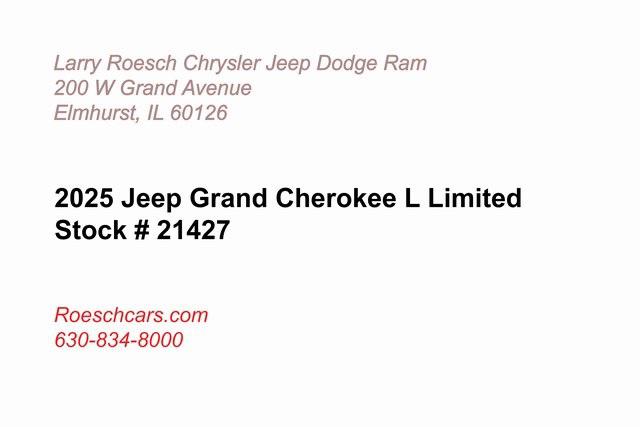 2025 Jeep Grand Cherokee GRAND CHEROKEE L LIMITED 4X4