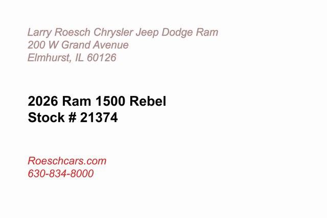 2026 RAM Ram 1500 RAM 1500 REBEL CREW CAB 4X4 57 BOX 2026 RAM Ram 1500 RAM 1500 REBEL CREW CAB 4X4 57 BOX