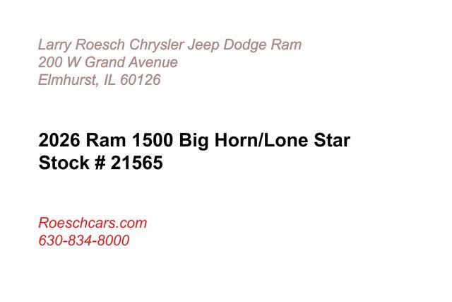 2026 RAM Ram 1500 RAM 1500 BIG HORN CREW CAB 4X4 57 BOX 2026 RAM Ram 1500 RAM 1500 BIG HORN CREW CAB 4X4 57 BOX