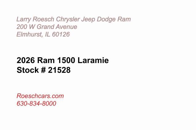2026 RAM Ram 1500 RAM 1500 LARAMIE CREW CAB 4X4 57 BOX 2026 RAM Ram 1500 RAM 1500 LARAMIE CREW CAB 4X4 57 BOX