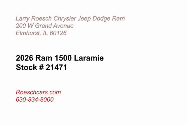 2026 RAM Ram 1500 RAM 1500 LARAMIE CREW CAB 4X4 57 BOX 2026 RAM Ram 1500 RAM 1500 LARAMIE CREW CAB 4X4 57 BOX