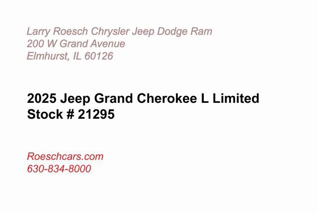 2025 Jeep Grand Cherokee GRAND CHEROKEE L LIMITED 4X4 2025 Jeep Grand Cherokee GRAND CHEROKEE L LIMITED 4X4
