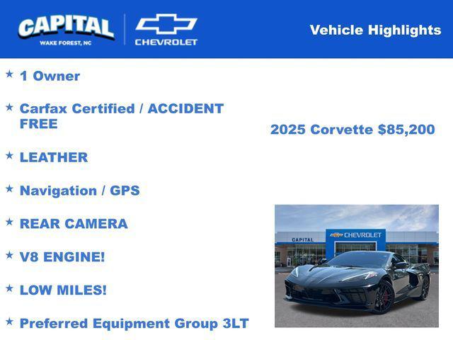 2025 Chevrolet Corvette Stingray RWD Coupe 3LT