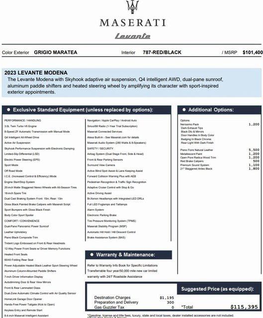 2023 Maserati Levante Modena 2023 Maserati Levante Modena