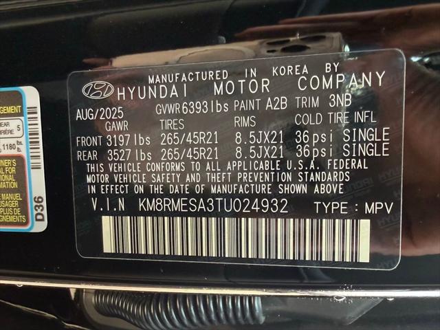 2026 Hyundai Palisade Calligraphy